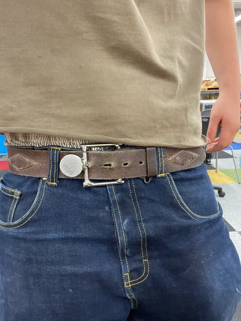 Made with mild steel using a MIG welder. 